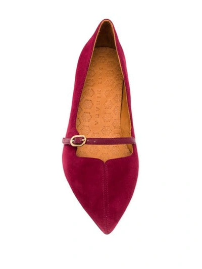 Shop Chie Mihara Buckle-detail Pumps In Red