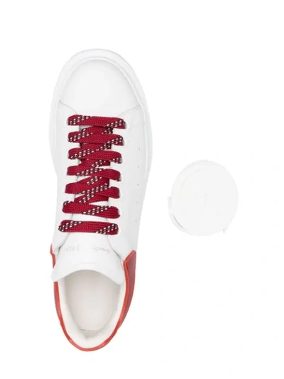 Shop Alexander Mcqueen Oversized Low-top Sneakers In White