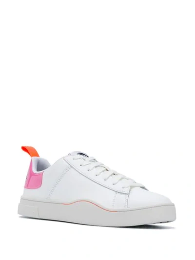 Shop Diesel Pvc Back Low-top Sneakers In White