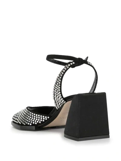 Shop N°21 Crystal-embellished Block Heel Sandals In Black