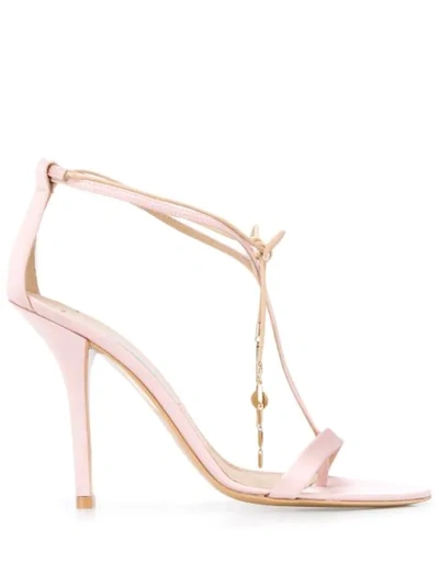 Shop Stella Mccartney T-strap Sandals In Pink