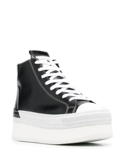 Shop Cinzia Araia Platform Lace-up Sneakers In Black