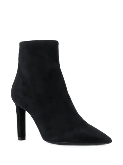 Shop Saint Laurent Kate 85mm Boots In Black
