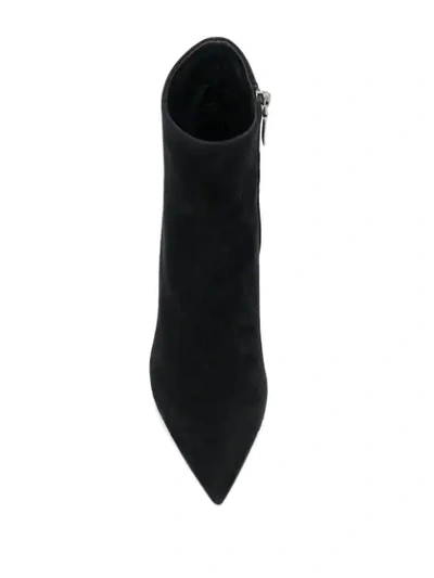 Shop Saint Laurent Kate 85mm Boots In Black