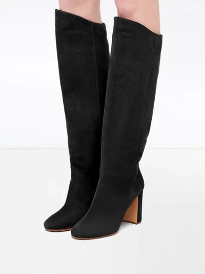 Shop Prada Knee-high Boots In Black