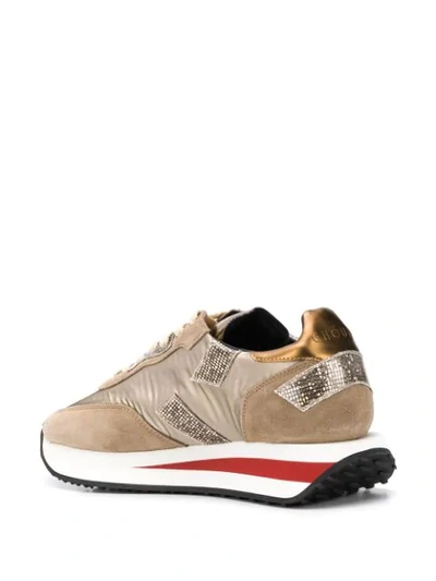 Shop Ghoud Panelled Lace-up Sneakers In Neutrals
