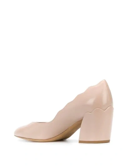 Shop Chloé Laurena 60mm Block-heel Pumps In Pink