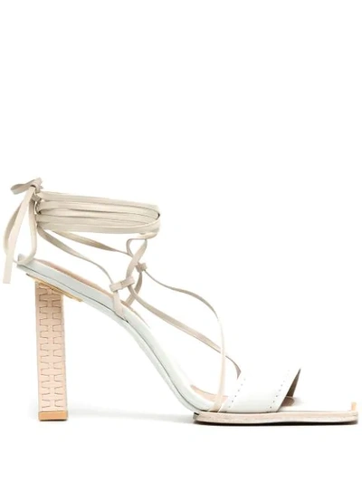 Shop Jacquemus Strap-detail Sandals In White