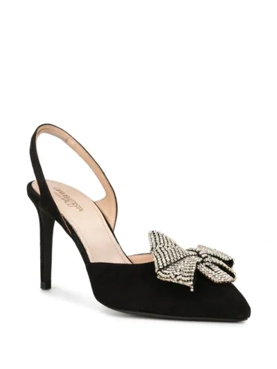 Shop Giambattista Valli Bow Detail Slingback Pumps In Black