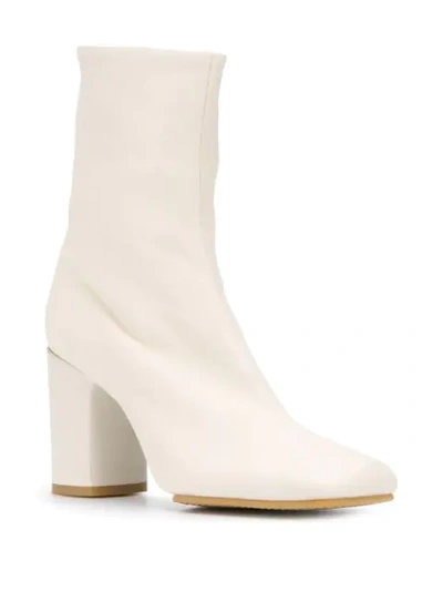 Shop Acne Studios 85mm Ankle Boots In White