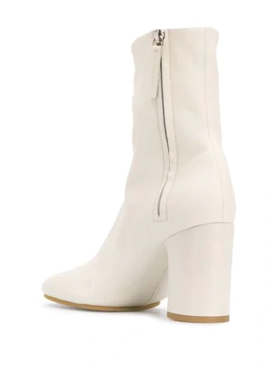 Shop Acne Studios 85mm Ankle Boots In White