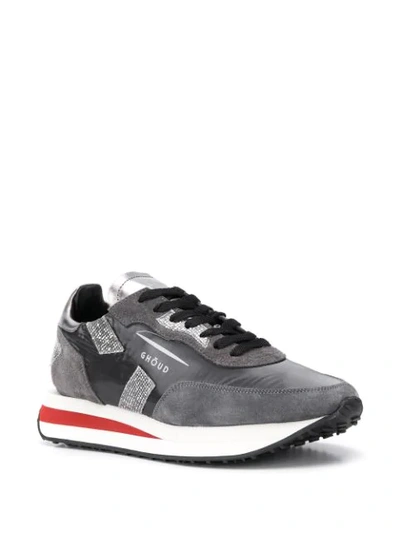 Shop Ghoud Panelled Lace-up Sneakers In Grey