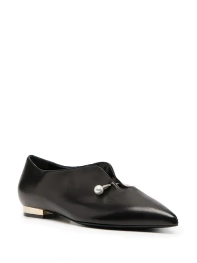 Shop Coliac Giada Leather Loafers In Black