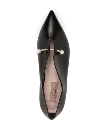 Shop Coliac Giada Leather Loafers In Black