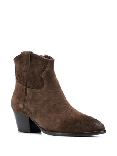 Shop Ash Houston Ankle Boots In Brown