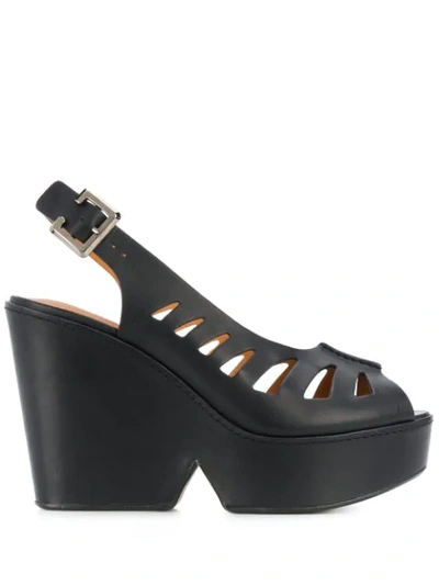 Shop Clergerie Diane Platform Sandals In Black