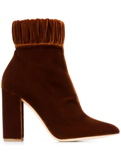 Shop Chloe Gosselin Maud Ankle Boots In Brown