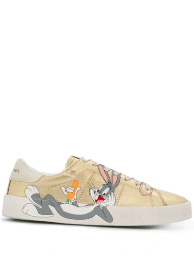 Shop Moa Master Of Arts Bugs Bunny Low-top Sneakers In Gold