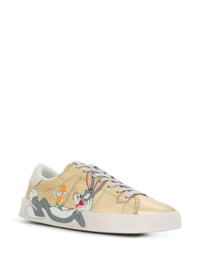 Shop Moa Master Of Arts Bugs Bunny Low-top Sneakers In Gold