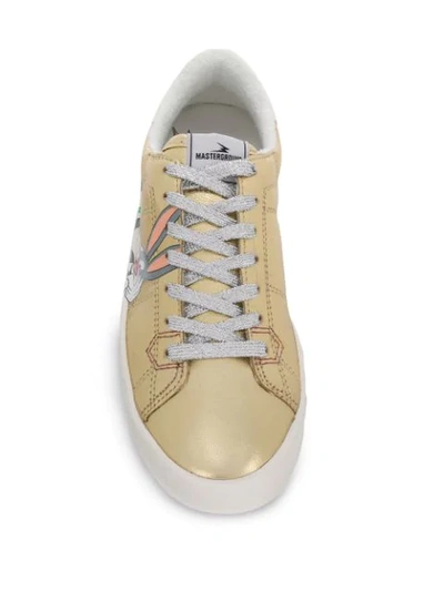 Shop Moa Master Of Arts Bugs Bunny Low-top Sneakers In Gold