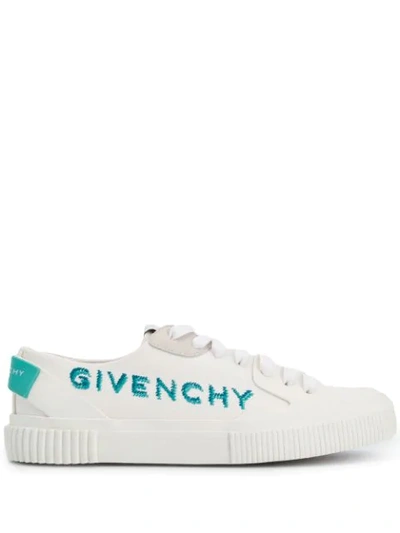 Shop Givenchy Low-top Tennis Sneakers In White