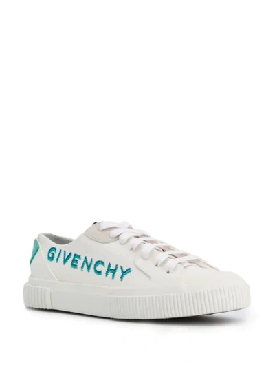 Shop Givenchy Low-top Tennis Sneakers In White