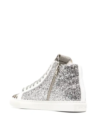 Shop P448 Star High-top Sneakers In Blue