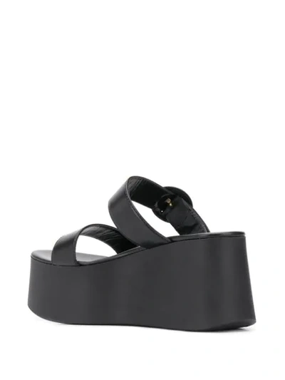 Shop Gianvito Rossi Platform Open-toe Sandals In Black