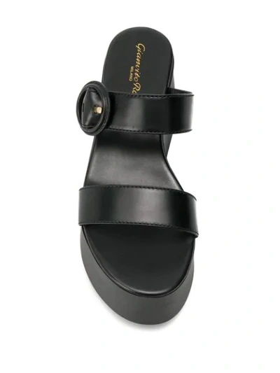 Shop Gianvito Rossi Platform Open-toe Sandals In Black