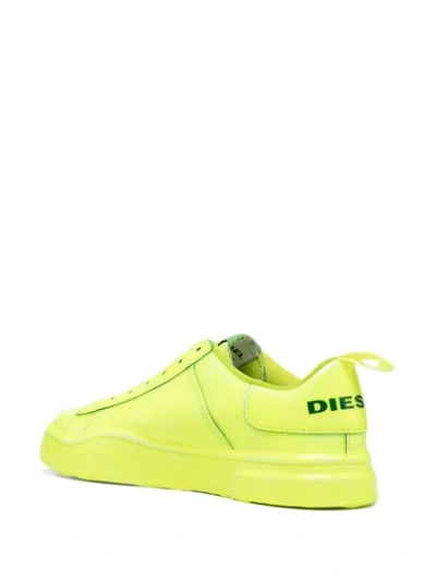 Shop Diesel Laceless Low-top Sneakers In Yellow