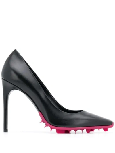 Shop Off-white Spike-sole Stiletto Pumps In Black