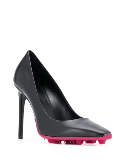 Shop Off-white Spike-sole Stiletto Pumps In Black