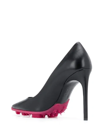 Shop Off-white Spike-sole Stiletto Pumps In Black