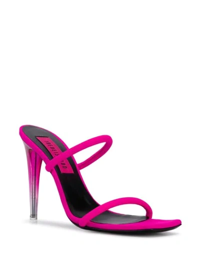 Shop Ireneisgood Strappy Stiletto Sandals In Pink