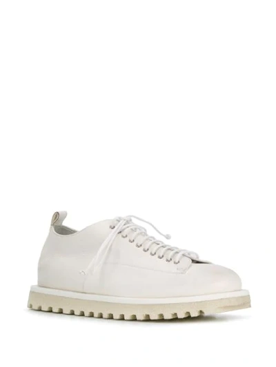 Shop Marsèll Ridged Sole Sneakers In White