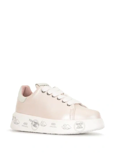 Shop Premiata Belle 4536 Low-top Sneakers In Pink