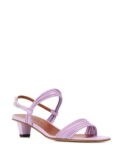 Shop Michel Vivien Duma 40mm Strappy Sandals In Purple