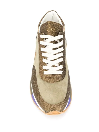 Shop Ghoud Glitter Low-top Trainers In Green