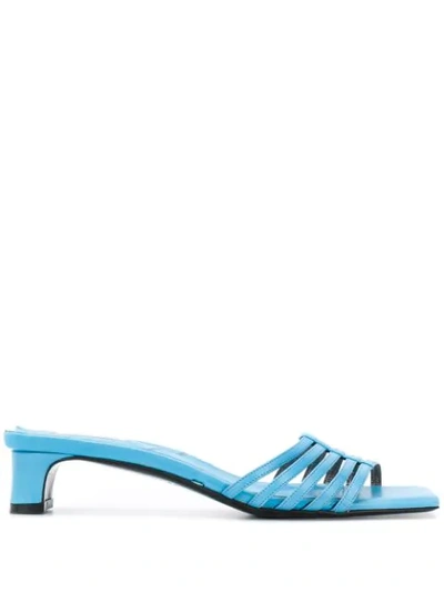 Shop Dorothee Schumacher Strappy Seduction Sandals In Blue