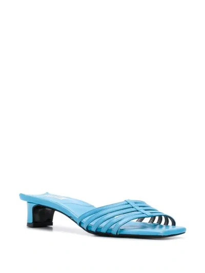 Shop Dorothee Schumacher Strappy Seduction Sandals In Blue