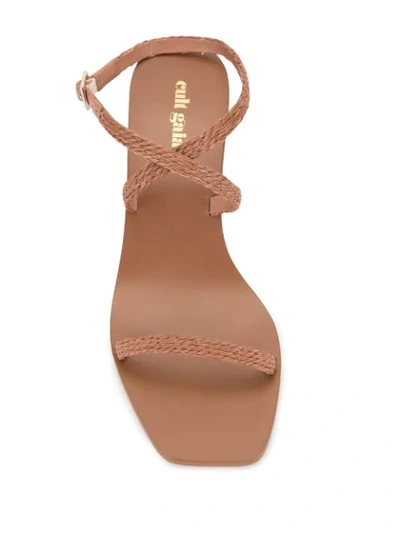 Cult Gaia Banu Kitten Heel Sandals In Brown