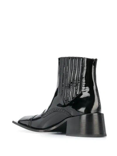 Shop Martine Rose Ankle Boots In Black