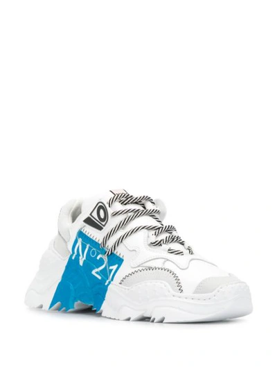 Shop N°21 Billy Low-top Sneakers In White