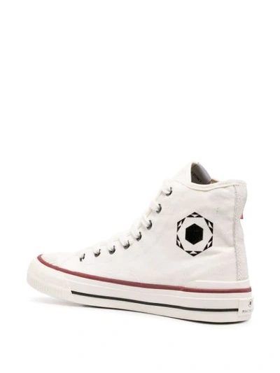 Shop Moa Master Of Arts Mickey Mouse High-top Sneakers In White