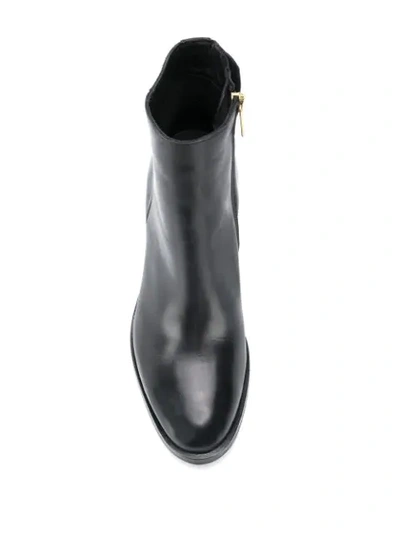 Shop Tommy Hilfiger Logo Plaque Ankle Boots In Black