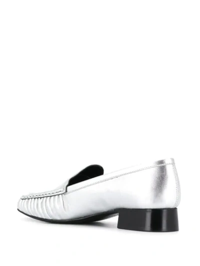 Shop Nicole Saldaã±a Ryan Low-heel Loafers In Silver