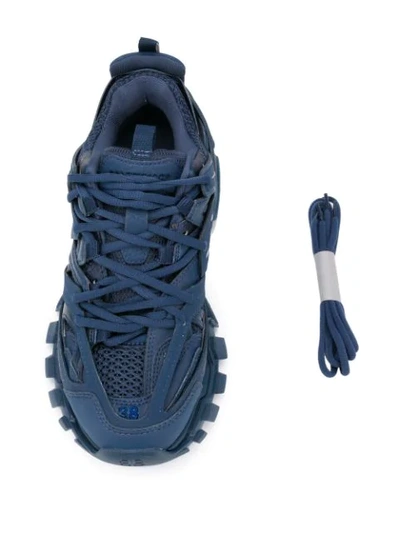 Shop Balenciaga Track Low-top Sneakers In Blue