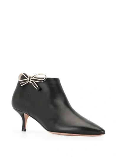 Shop Bally Bow-detail Leather Boots In Black