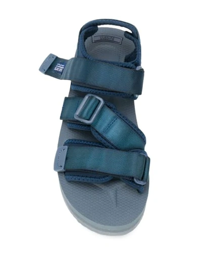 Shop Suicoke Multi-strap Sandals In Blue