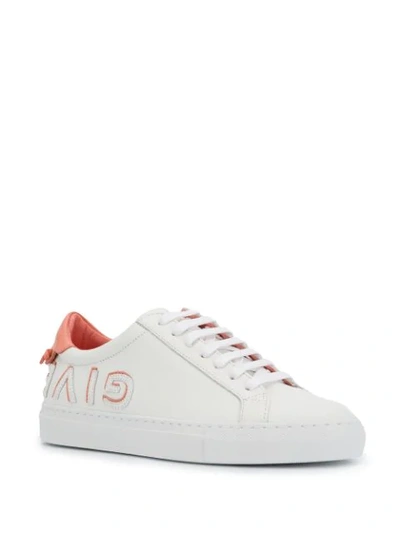 Shop Givenchy Logo-print Low-top Sneakers In White